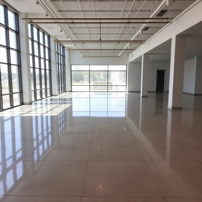 Post-construction commercial space cleaned